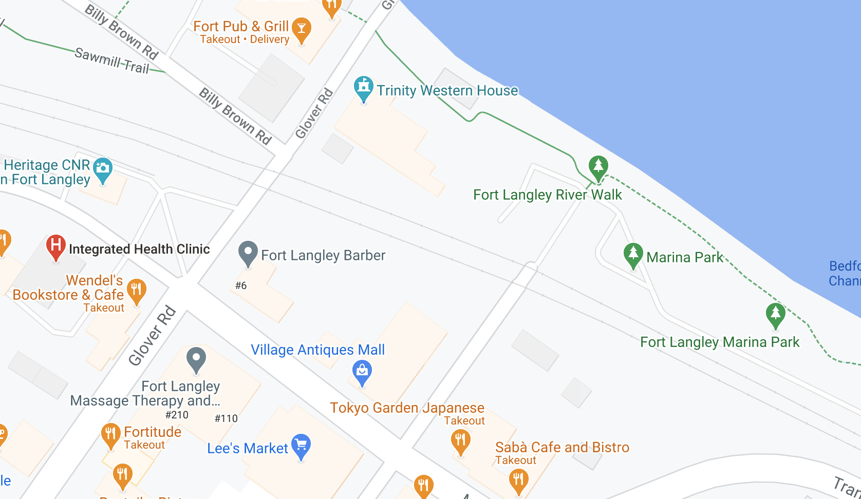 Fort Langley Map | Integrated Health Clinic